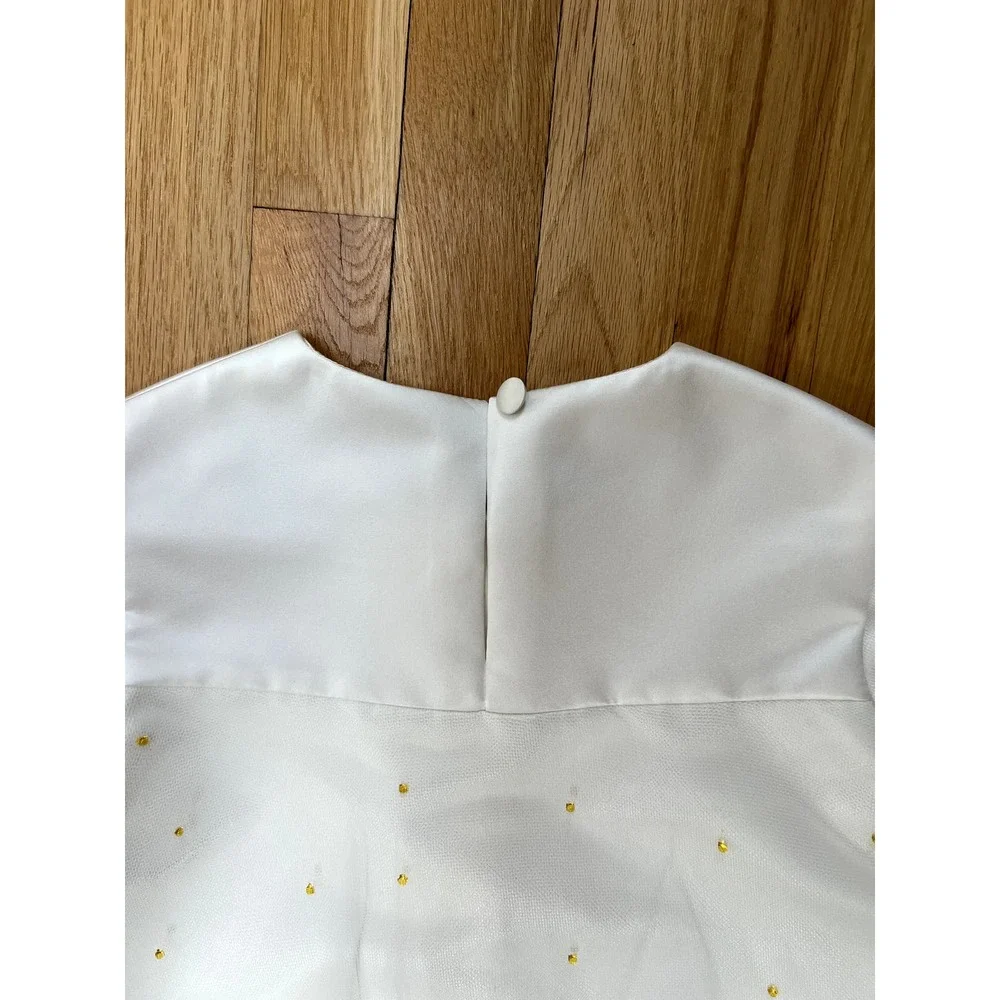 Suzanne Ermann Paris Kid White Tulle Dress (size 12)